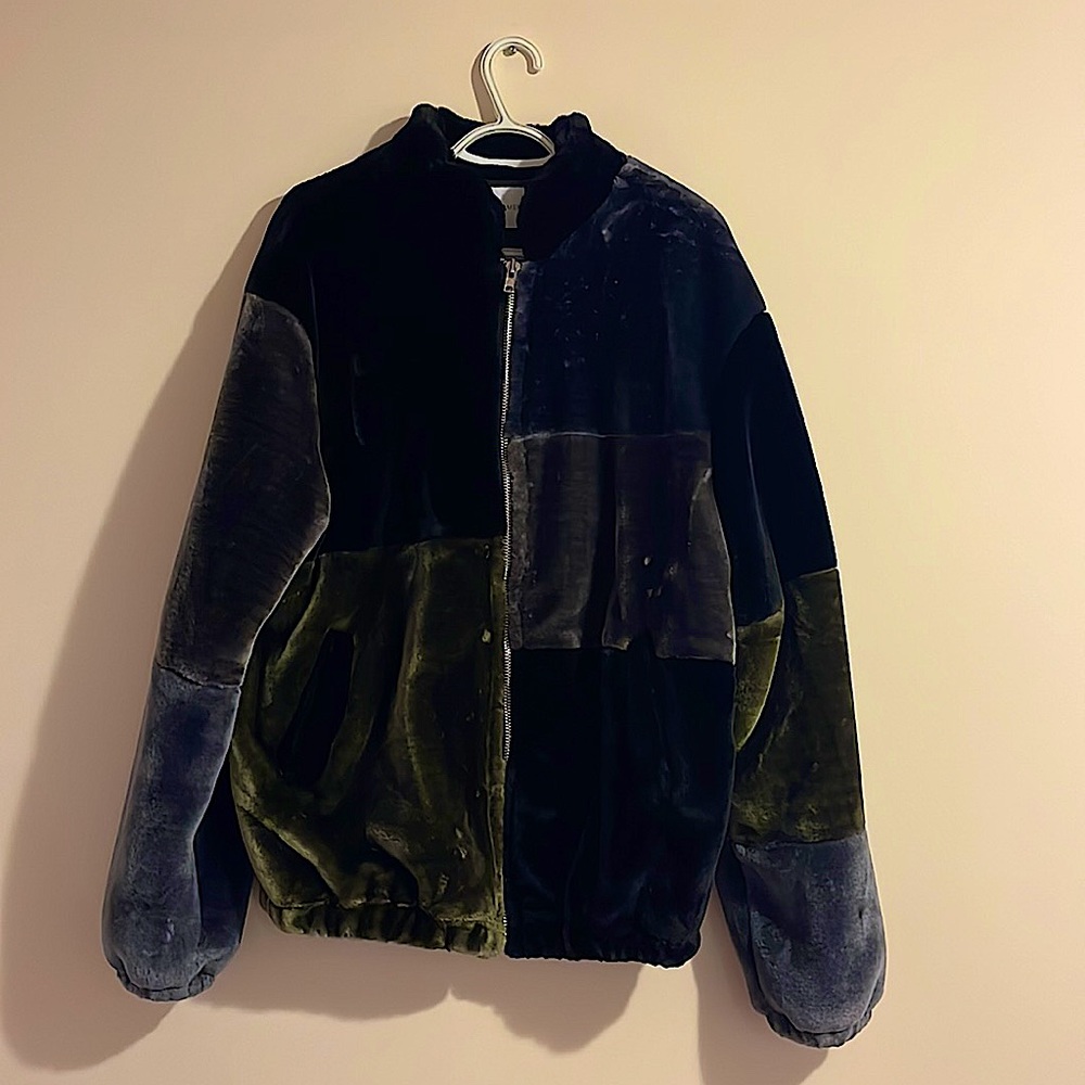 MEN patterned FUR JACKET (New)